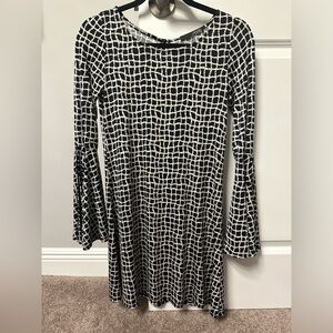 Long sleeve black dress